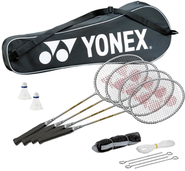 Yonex 4 Racket Yonex 4 Racket Badminton Set. (Steel)
